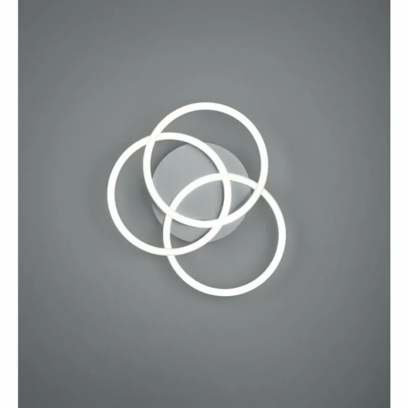 Luminaires Reality Plafonnier Reality Circle LED Nickel mat, 1 lumière, Télécommandes* Éclairage Led