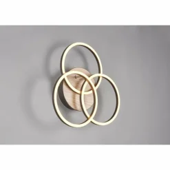 Lampes En Bois-Luminaires Reality Plafonnier Reality Circle LED Couleur bois, Noir, 1 lumière, Télécommandes