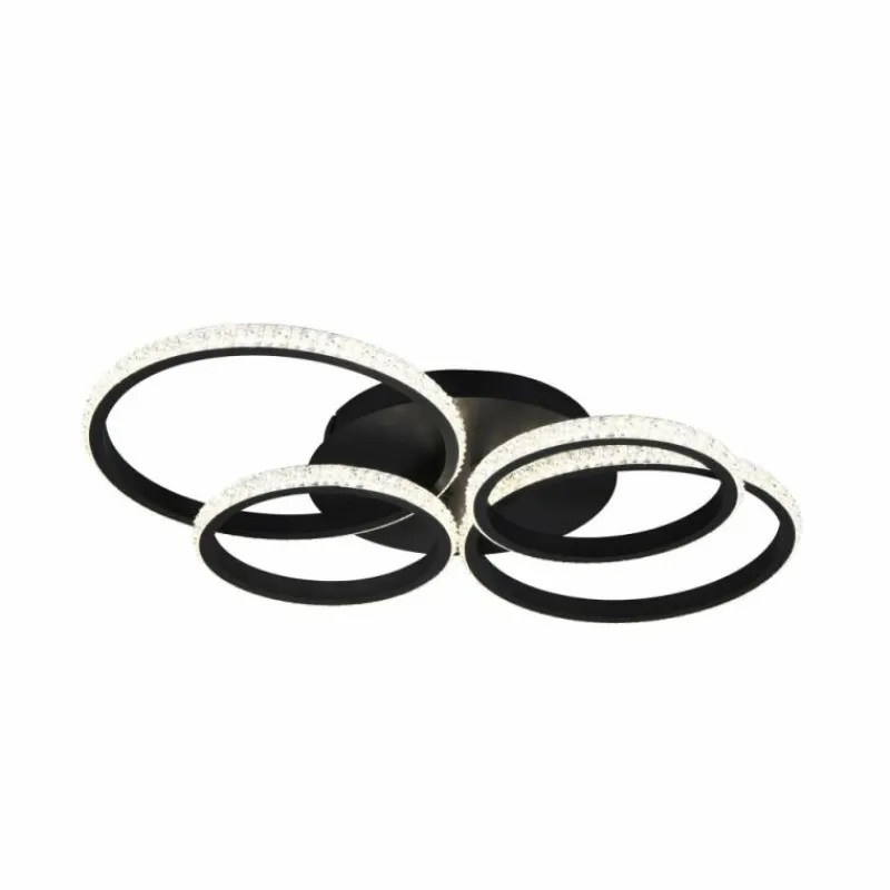 Luminaires Reality Plafonnier Reality CIRES LED Noir, 1 lumière* Éclairage Led