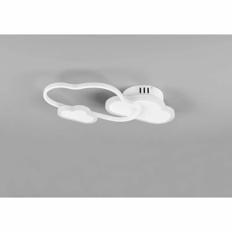 Luminaires Reality Plafonnier Reality Cloudy LED Blanc, 1 lumière, Télécommandes, Changeur de couleurs* Éclairage Led