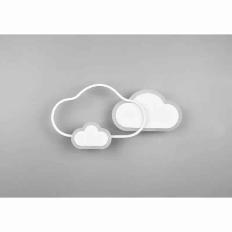 Luminaires Reality Plafonnier Reality Cloudy LED Blanc, 1 lumière, Télécommandes, Changeur de couleurs* Éclairage Led