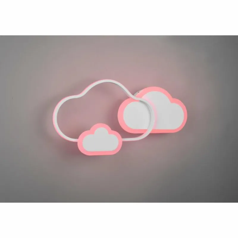 Luminaires Reality Plafonnier Reality Cloudy LED Blanc, 1 lumière, Télécommandes, Changeur de couleurs* Éclairage Led