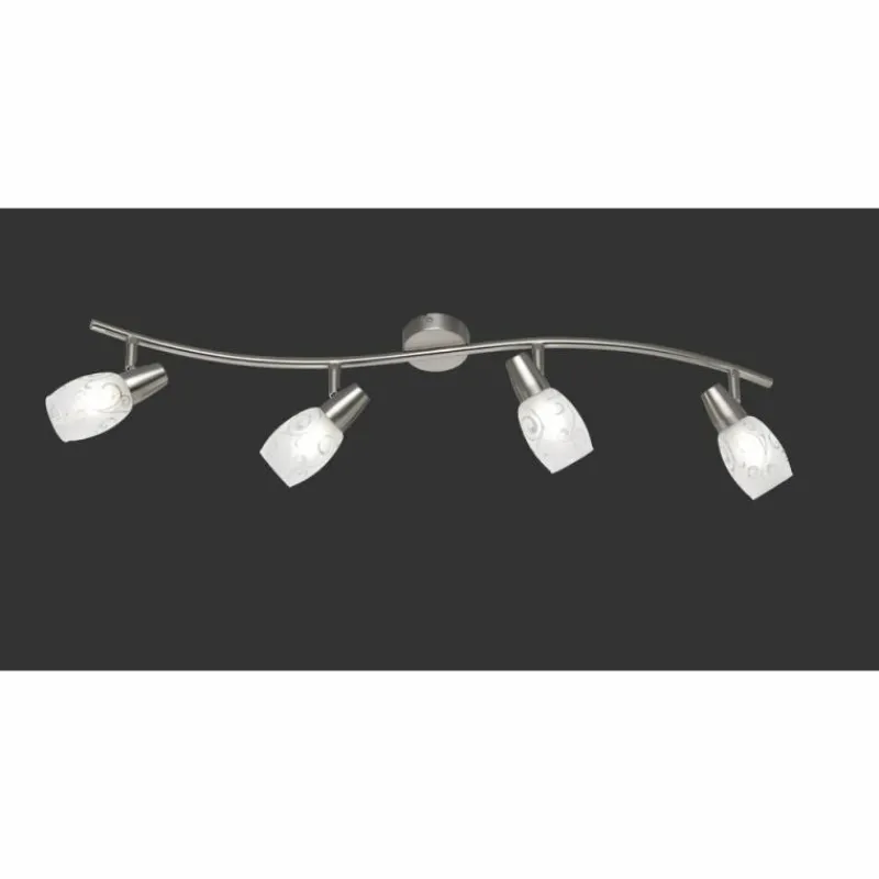 Luminaires Reality Plafonnier Reality Colmar Nickel mat, 4 lumières