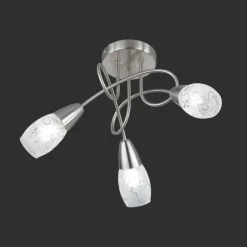 Luminaires Reality Plafonnier Reality Colmar Nickel mat, 3 lumières