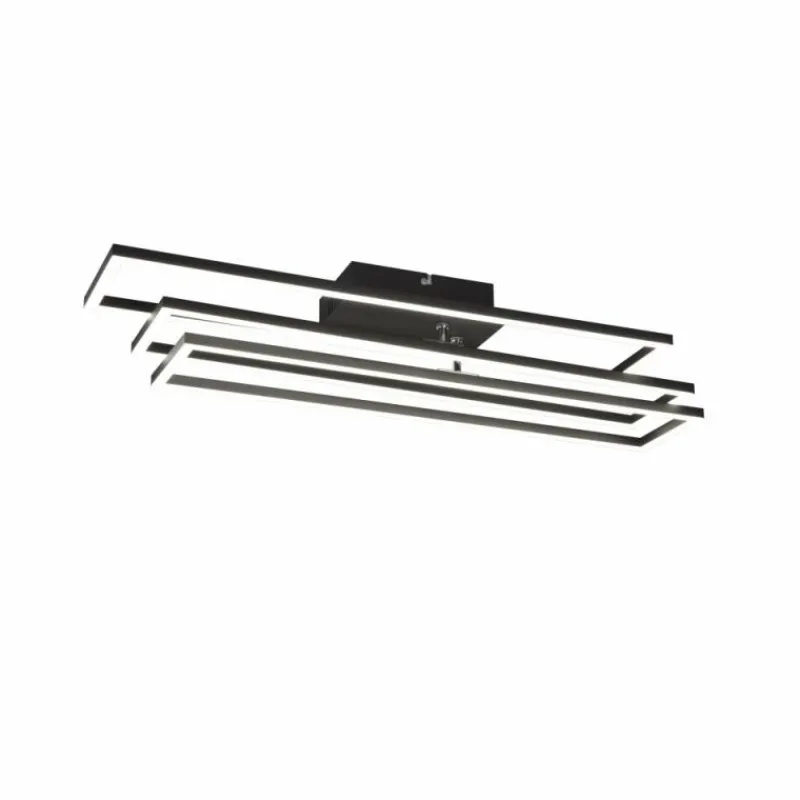 Luminaires Reality Plafonnier Reality Corso LED Noir, 1 lumière, Télécommandes* Éclairage Led