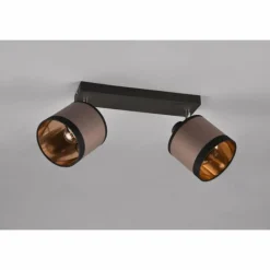 Lampes En Tissu-Luminaires Reality Plafonnier Reality DAVOS Taupe, 2 lumières