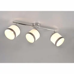 Lampes En Tissu-Luminaires Reality Plafonnier Reality DAVOS Chrome, 3 lumières