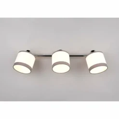 Lampes En Tissu-Luminaires Reality Plafonnier Reality DAVOS Chrome, 3 lumières