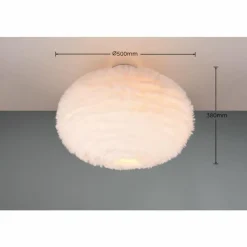 Luminaires Reality Plafonnier Reality FURRY Beige, 2 lumières* Plafonniers