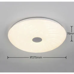 Luminaires Reality Plafonnier Reality GRAVITY LED Blanc, 1 lumière, Télécommandes* Éclairage Led