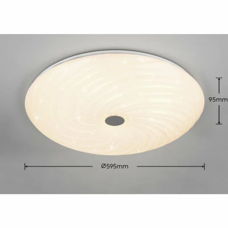 Luminaires Reality Plafonnier Reality GRAVITY LED Blanc, 1 lumière, Télécommandes* Éclairage Led