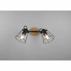 Luminaires Reality Plafonnier Reality Jaipur Noir, 2 lumières* Plafonniers