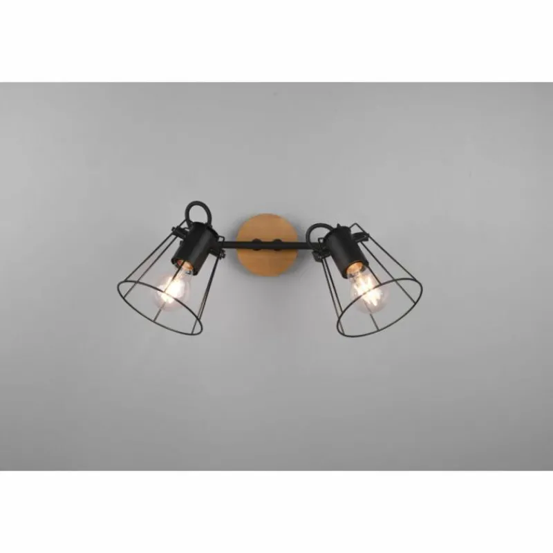 Luminaires Reality Plafonnier Reality Jaipur Noir, 2 lumières* Plafonniers