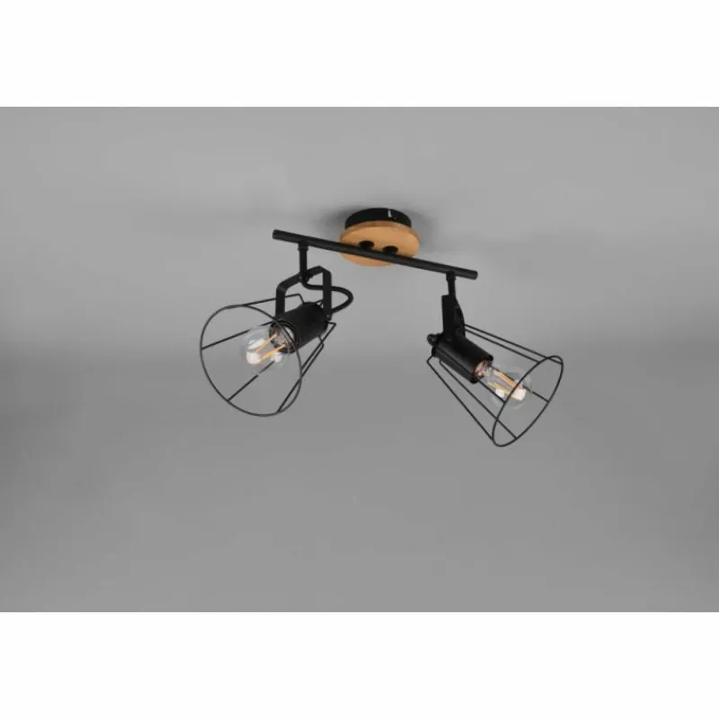 Luminaires Reality Plafonnier Reality Jaipur Noir, 2 lumières* Plafonniers