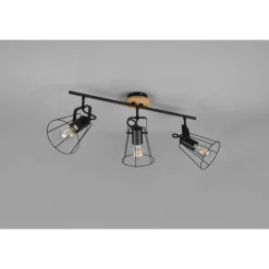 Luminaires Reality Plafonnier Reality Jaipur Noir, 3 lumières* Plafonniers