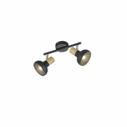 Luminaires Reality Plafonnier Reality Latika Noir, 2 lumières* Spots Et Projecteurs