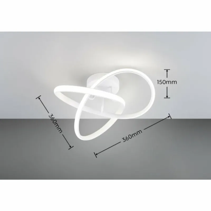 Luminaires Reality Plafonnier Reality MEO LED Blanc, 1 lumière* Éclairage Led