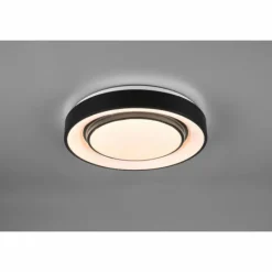 Luminaires Reality Plafonnier Reality Mona LED Noir, 1 lumière, Changeur de couleurs
