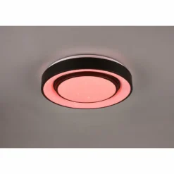Luminaires Reality Plafonnier Reality Mona LED Noir, 1 lumière, Changeur de couleurs