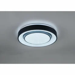 Luminaires Reality Plafonnier Reality Mona LED Noir, 1 lumière, Changeur de couleurs