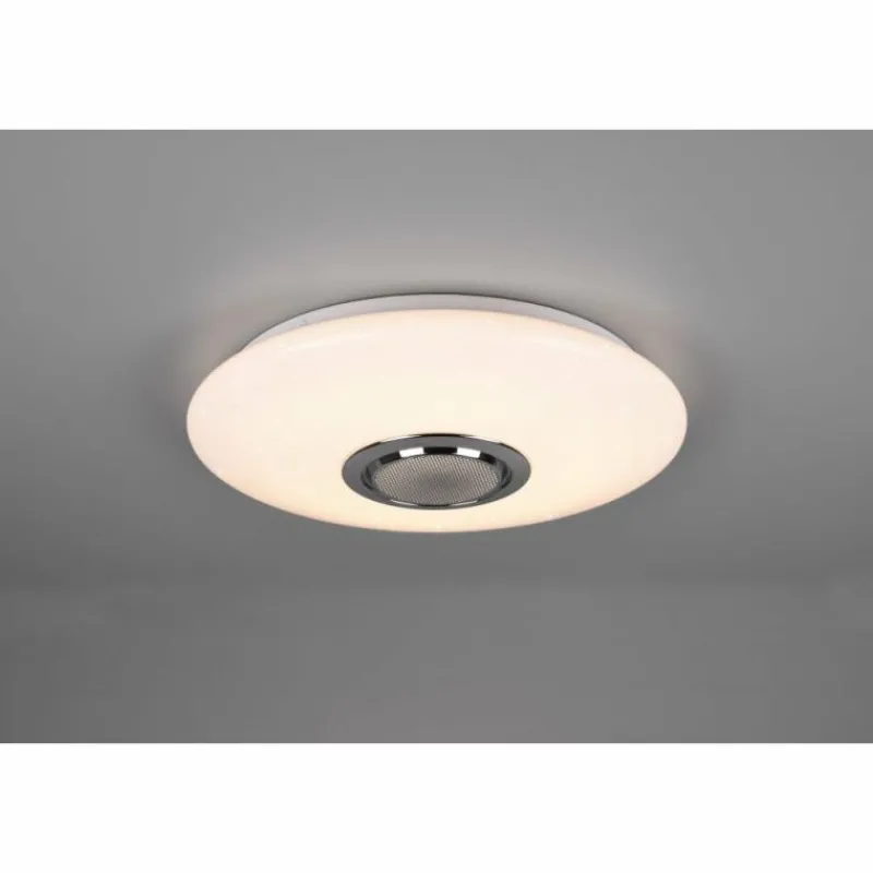 Luminaires Reality Plafonnier Reality Musica LED Blanc, 2 lumières, Télécommandes, Changeur de couleurs* Éclairage Led