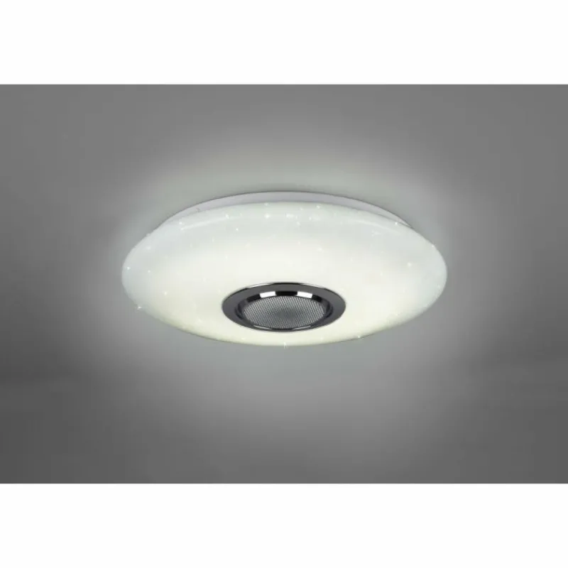 Luminaires Reality Plafonnier Reality Musica LED Blanc, 2 lumières, Télécommandes, Changeur de couleurs* Éclairage Led