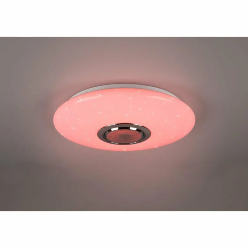 Luminaires Reality Plafonnier Reality Musica LED Blanc, 2 lumières, Télécommandes, Changeur de couleurs* Éclairage Led