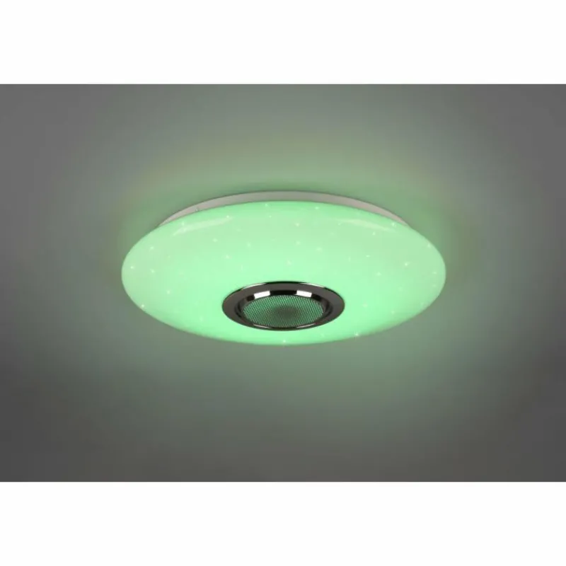 Luminaires Reality Plafonnier Reality Musica LED Blanc, 2 lumières, Télécommandes, Changeur de couleurs* Éclairage Led