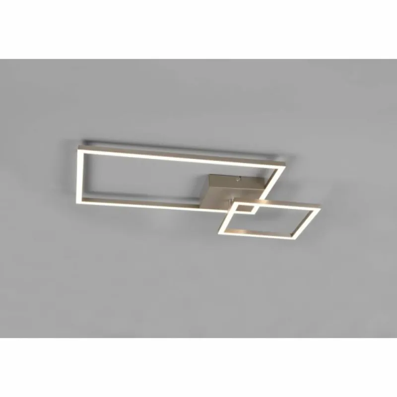Luminaires Reality Plafonnier Reality Padella LED Nickel mat, 1 lumière* Éclairage Led