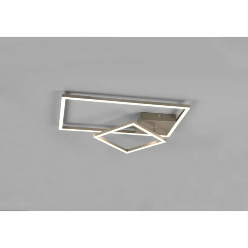 Luminaires Reality Plafonnier Reality Padella LED Nickel mat, 1 lumière* Éclairage Led
