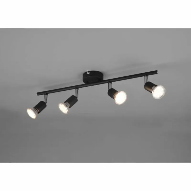 Luminaires Reality Plafonnier Reality Paris Noir, 4 lumières* Plafonniers