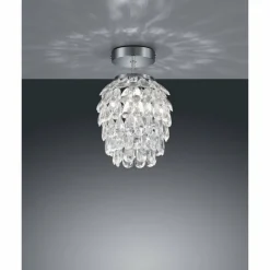 Luminaires Rustiques-Luminaires Reality Plafonnier Reality PETTY Chrome, 1 lumière