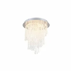 Luminaires Reality Plafonnier Reality POMP LED Chrome, 1 lumière, Télécommandes* Éclairage Led