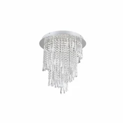 Luminaires Reality Plafonnier Reality POMP LED Chrome, 1 lumière, Télécommandes* Éclairage Led