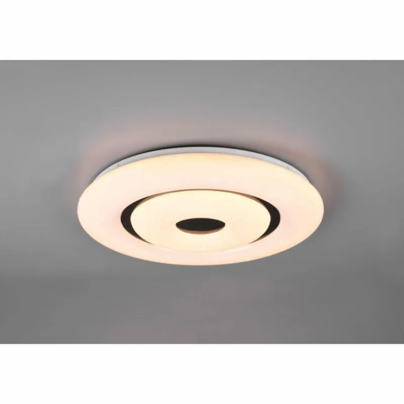 Luminaires Reality Plafonnier Reality Rana LED Noir, Blanc, 1 lumière, Télécommandes, Changeur de couleurs