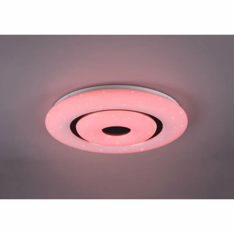 Luminaires Reality Plafonnier Reality Rana LED Noir, Blanc, 1 lumière, Télécommandes, Changeur de couleurs