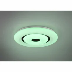 Luminaires Reality Plafonnier Reality Rana LED Noir, Blanc, 1 lumière, Télécommandes, Changeur de couleurs
