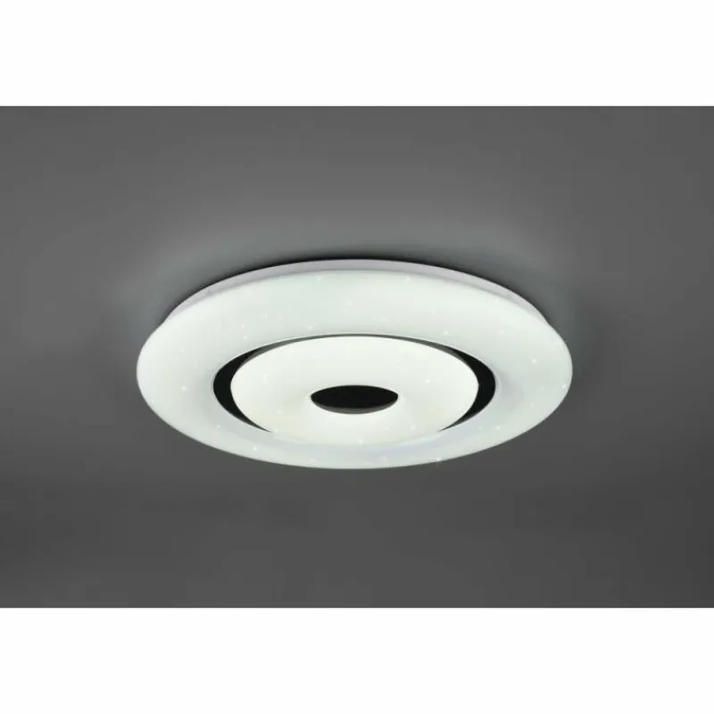 Luminaires Reality Plafonnier Reality Rana LED Noir, Blanc, 1 lumière, Télécommandes, Changeur de couleurs