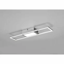 Luminaires Reality Plafonnier Reality Rigido LED Nickel mat, 1 lumière, Télécommandes* Éclairage Led