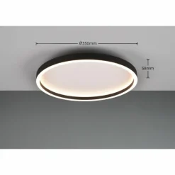 Luminaires Reality Plafonnier Reality Rotonda LED Noir, 1 lumière* Éclairage Led