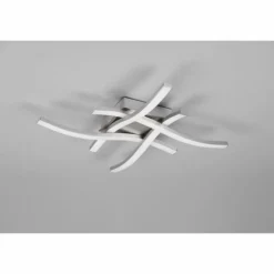 Luminaires Reality Plafonnier Reality Route LED Nickel mat, 4 lumières* Éclairage Led