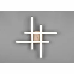 Lampes En Bois-Luminaires Reality Plafonnier Reality Route LED Couleur bois, Noir, 1 lumière