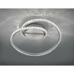 Luminaires Reality Plafonnier Reality Rubin LED Aluminium, 1 lumière, Télécommandes, Changeur de couleurs* Éclairage Led