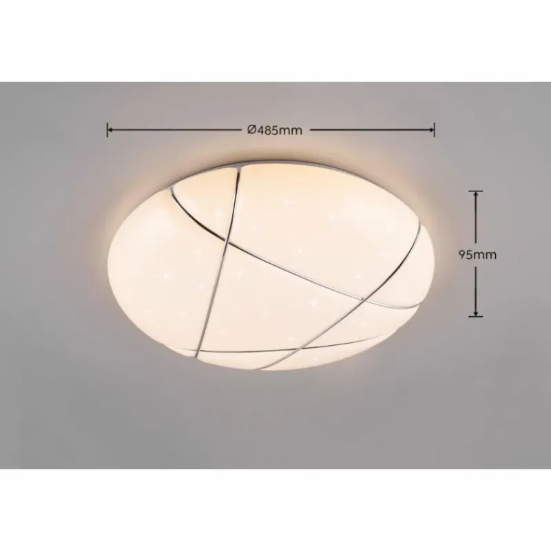 Luminaires Reality Plafonnier Reality Tibor LED Blanc, 1 lumière, Télécommandes* Éclairage Led