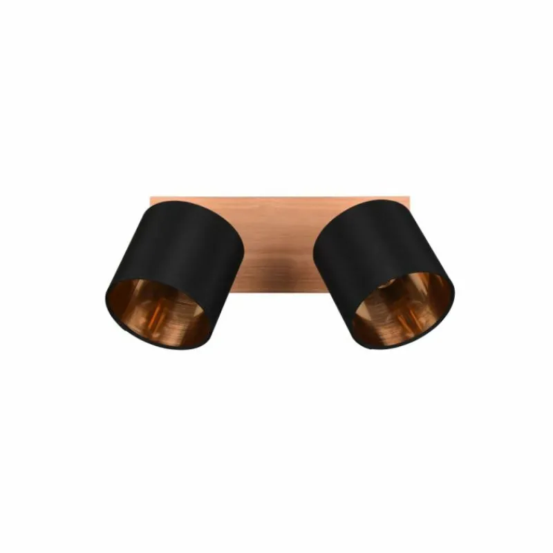 Lampes Dorées-Luminaires Reality Plafonnier Reality Tommy Écru, Noir, 2 lumières