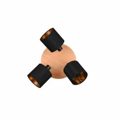 Lampes En Tissu-Luminaires Reality Plafonnier Reality Tommy Écru, Noir, 3 lumières