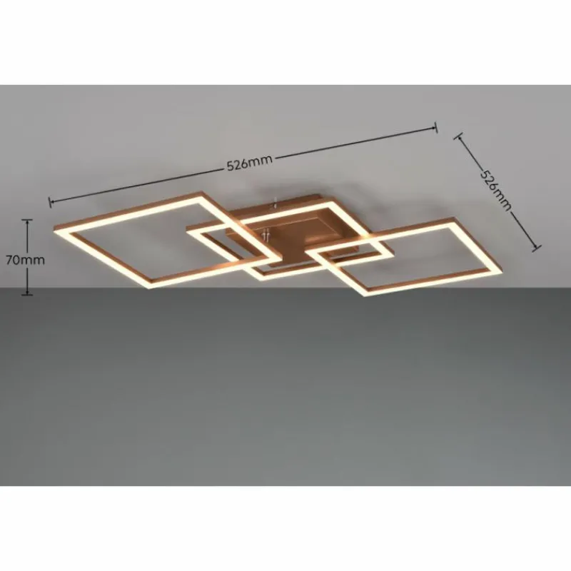 Luminaires Reality Plafonnier Reality Trail LED Brun, 1 lumière* Éclairage Led