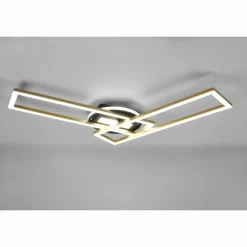 Luminaires Reality Plafonnier Reality Twister LED Laiton, 1 lumière, Télécommandes* Éclairage Led