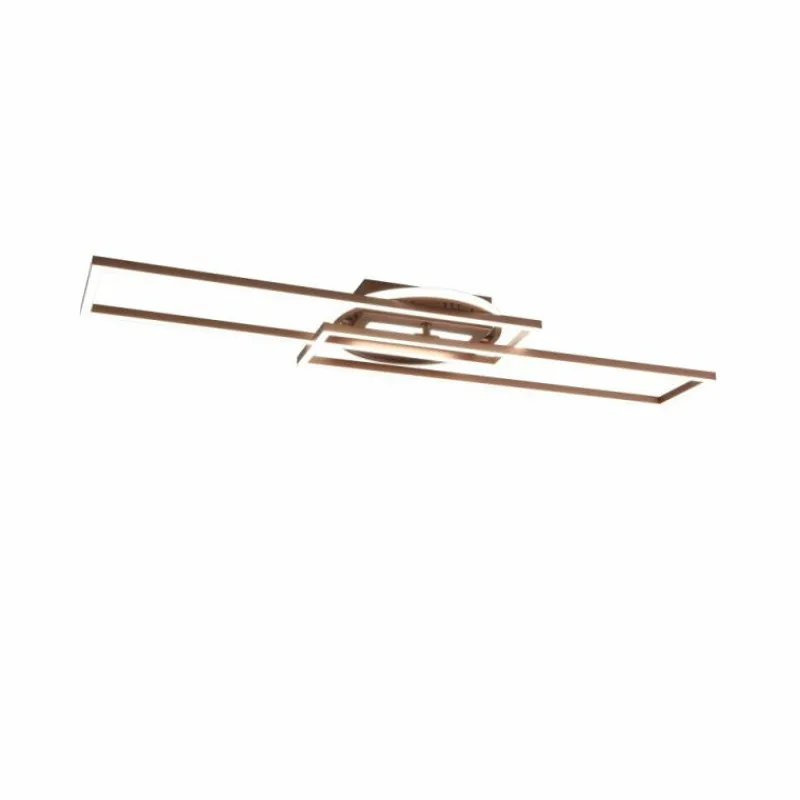 Luminaires Reality Plafonnier Reality TWISTER LED Brun, 1 lumière, Télécommandes* Éclairage Led