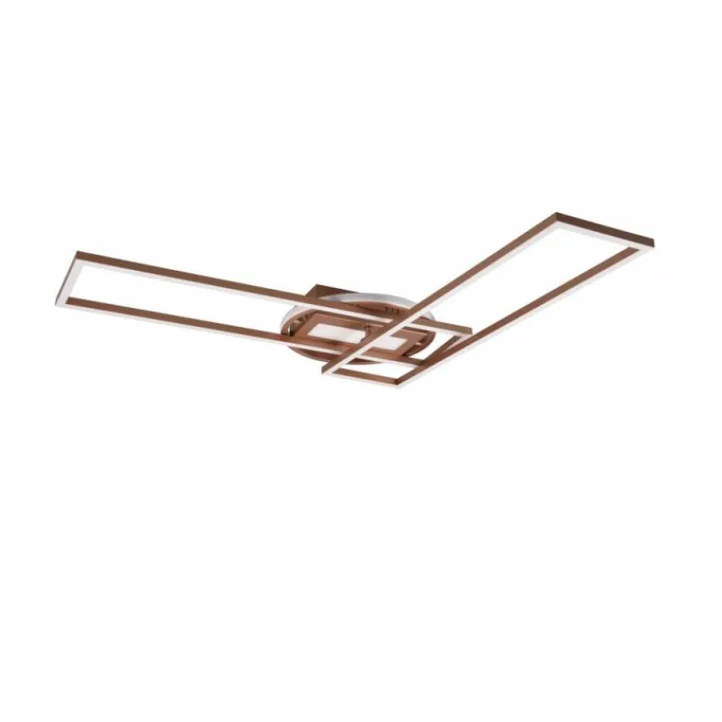 Luminaires Reality Plafonnier Reality TWISTER LED Brun, 1 lumière, Télécommandes* Éclairage Led